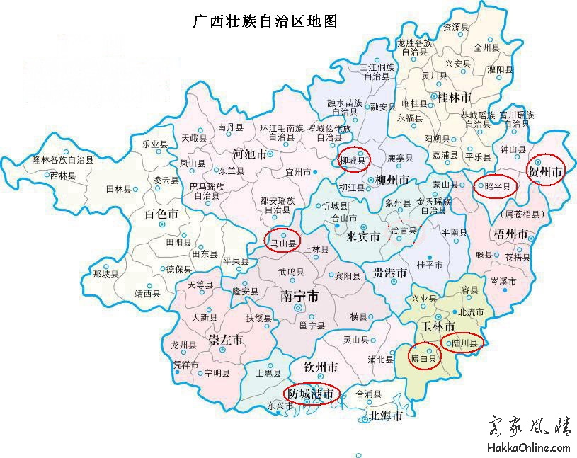 《一张桌子四四方》版本-客家话发音分布县市.jpg