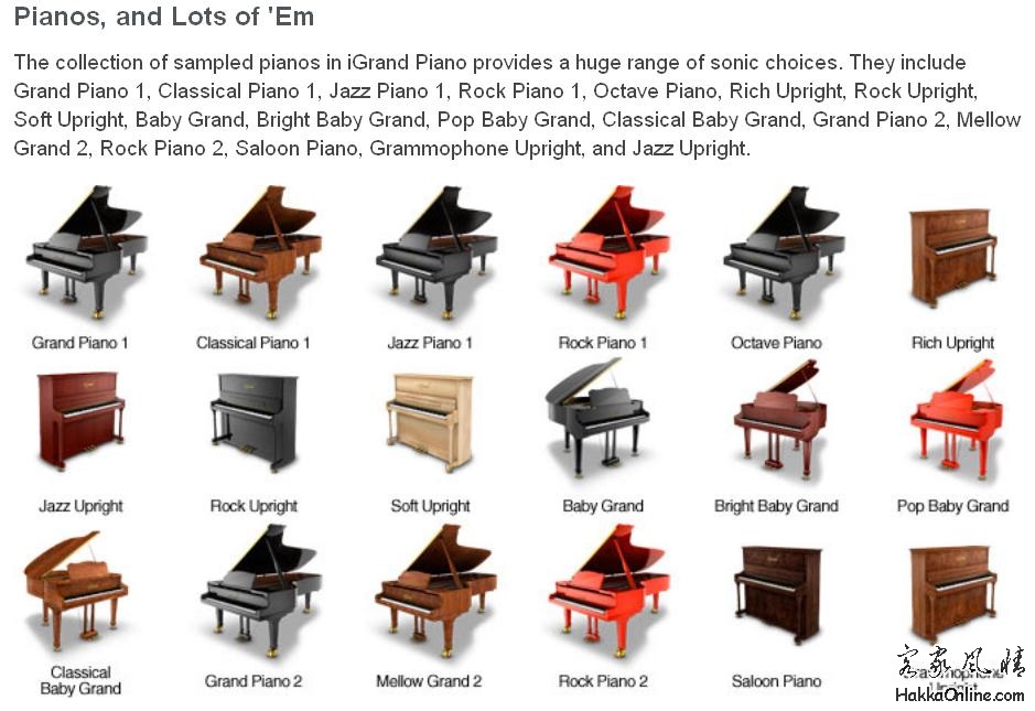 听听iPad各式的钢琴声