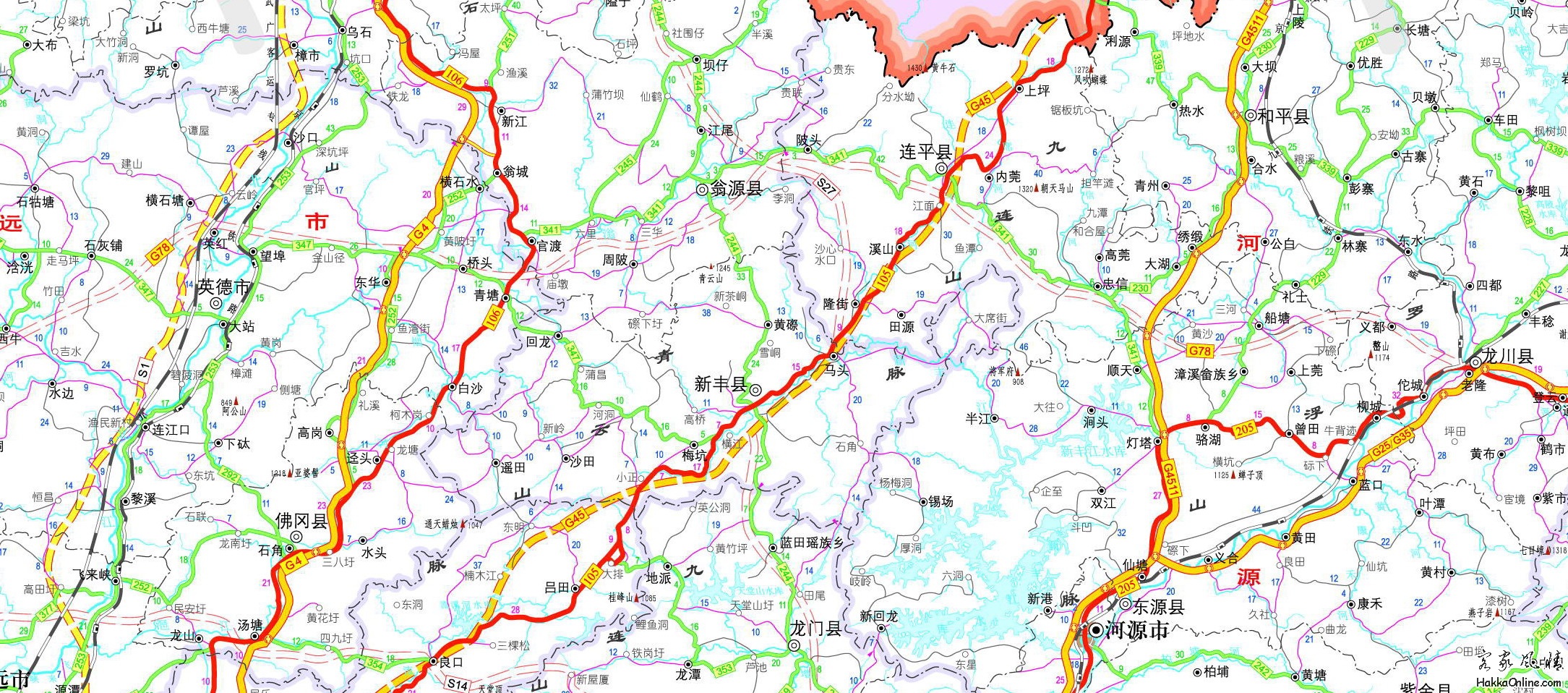 汕昆高速公路龙川至英德段是客家连片分布区域(2009年11月图).jpg