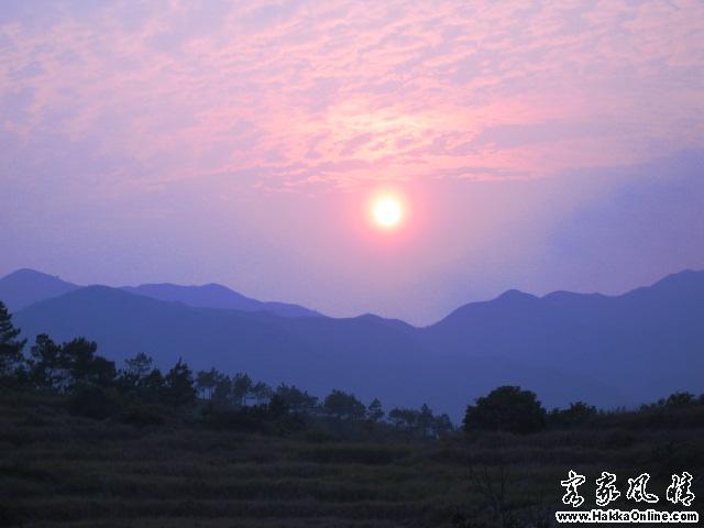 山区日落早