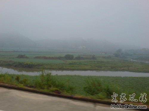 雨中景色
