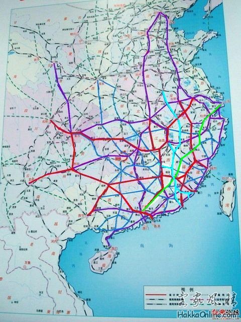 中国东南部客运专线铁路规划建议图.jpg