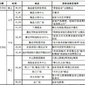 梅州首届客家文化艺术节开幕